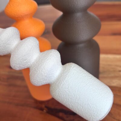 Japandi Design-Vase mit Fuzzy-Oberfläche