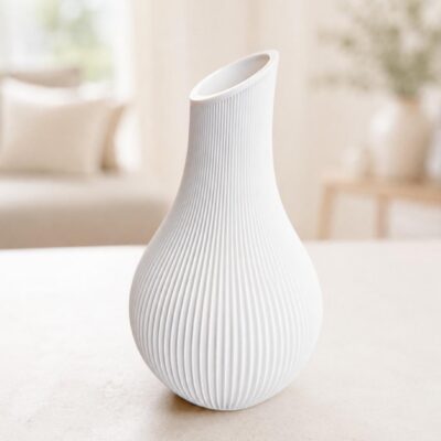 Shizu Japandi Vase in organischer Tropfenform